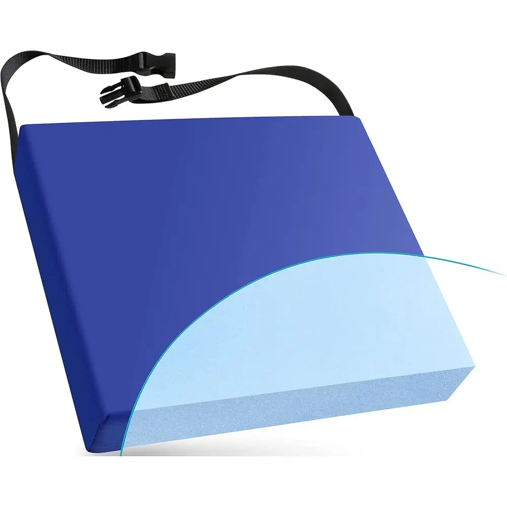 

Non-Slip, Water-Resistant Wheelchair Cushion for Pressure Relief - Ideal for Office and Car Seats, 20 x 18 x 2