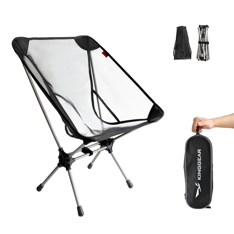 

Camping Folding Fishing Chair Ultralight Outdoor Portable Aluminium Alloy Beach Chair Travel Moon Chairs