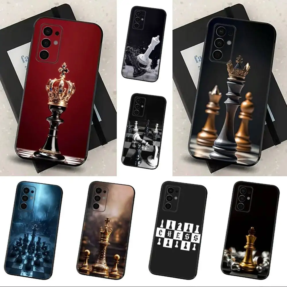 

Pieces Chess Board Phone Case For Samsung Galaxy A13,A21s,A22,A31,A32,A52,A53,A71,A80,Soft Black Shell