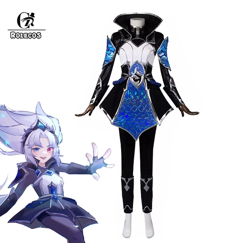 ROLECOS LOL Aspect of Twilight Zoe Cosplay Costume LOL EDG Champion Skin Zoe Cosplay Costume Halloween Full Set