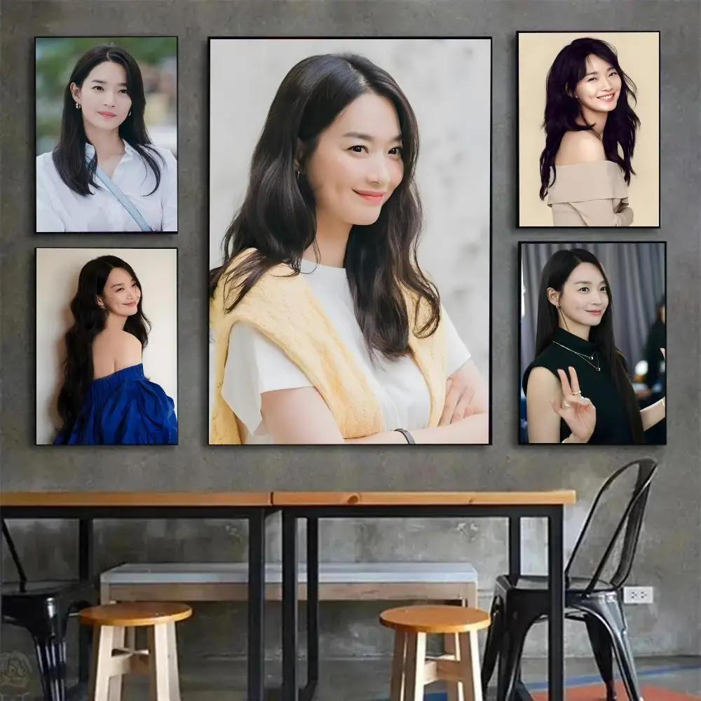 Actress Individual Shin Min A Poster Painting Wall Art Mural for Living Room Home Decor and Gifts