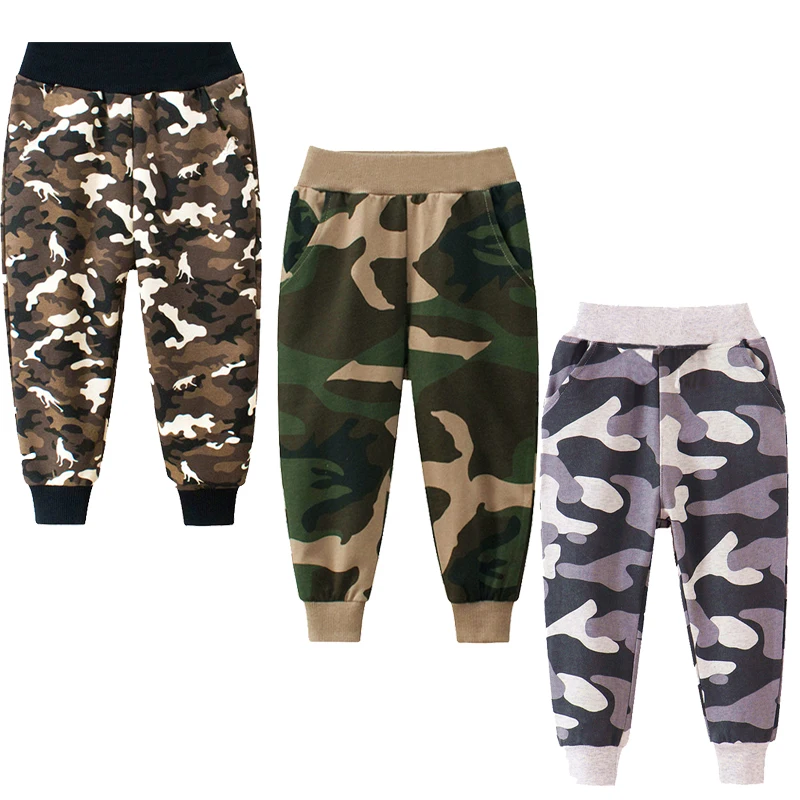 

3Colors2025 Baby Boys Camouflage Long Pants Camouflage Pants Autumn Children Sport Trousers Baby Kids Casual Sweatpants 2-12Y