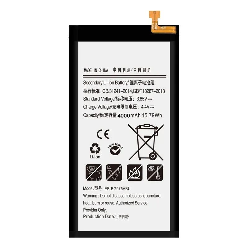 EB-BG975ABU  For Samsung Galaxy S10 Plus G9750 Compatible with  High Capacity Replacement Mobile Phone