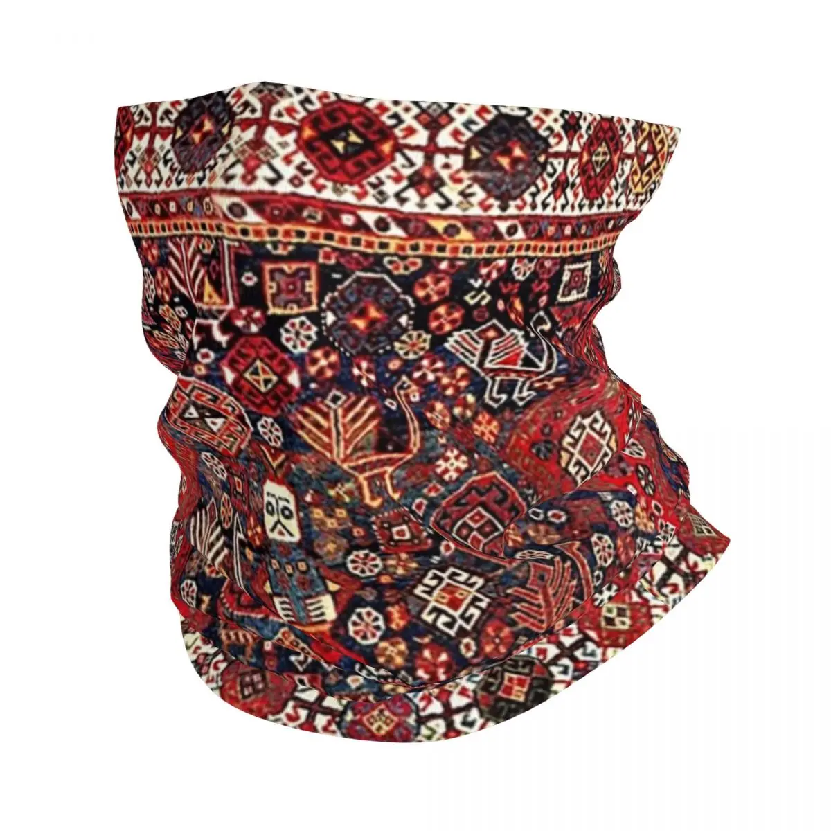 Qashqa'I Fars Southwest Persian Nomad Rug Print Bandana Neck Gaiter Printed Face Scarf Headband Outdoor Sports For Men Washable