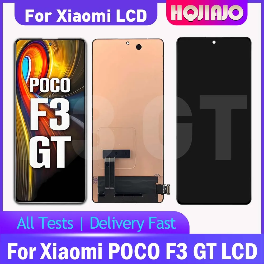 667インチamoled-xiaomi-poco-f3-gt用lcdディスプレイタッチスクリーンデジタイザー、poco-f3-gt-mzb09c6in用lcd交換部品アセンブリ
