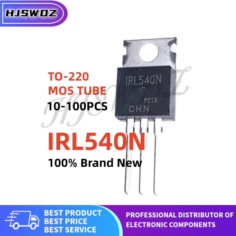10-100PCS IRL540NPBF IRL540N TO-220 N 채널 MOS 전계 효과 트랜지스터 새로운 브랜드 재고 있음