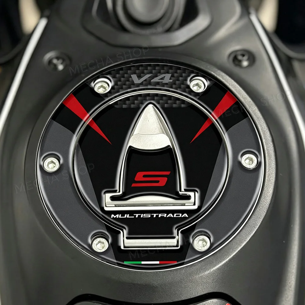For Multistrada V4 2021-2026 Motorcycle Fuel Tank Cap Sticker Decal Protection Kit