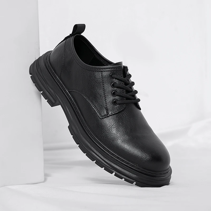 

Мужские туфли дерби из новой кожи: элегантные и роскошные в ретро-стиле, качественные для бизнеса или офиса, подходят для костюма или повседневной носки.