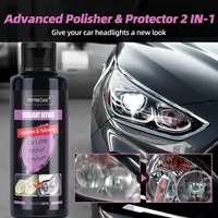 Auto Headlight Restoration Polishing Kits Headlamp Remover Repair Cleaning Paste Remove Oxidation Headlight Polish Spray P8