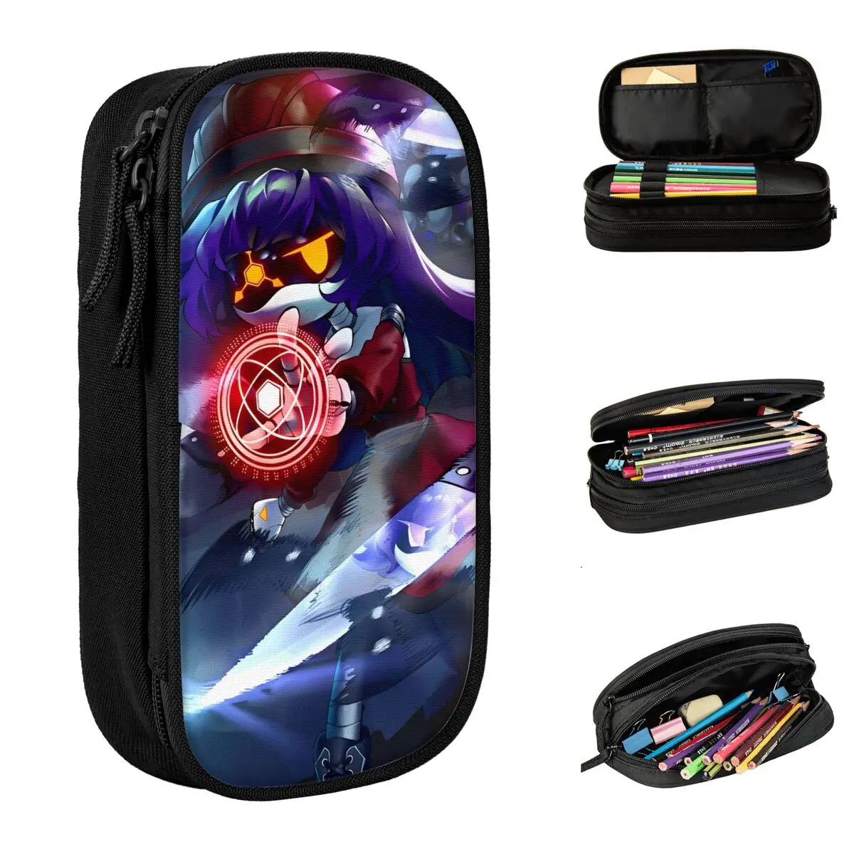 

Murder Drones Pencil Cases Fashion Uzi Doorman Aesthetic Pen Box Bags Girl Boy Large Storage School Supplies Zipper Pencil Box