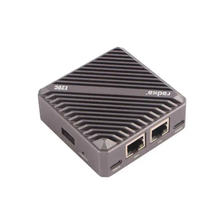 E20C Mini Gateway RK3528A Quad-Core Dual Gigabit Ethernet CNC Aluminum Alloy Case OpenWrt