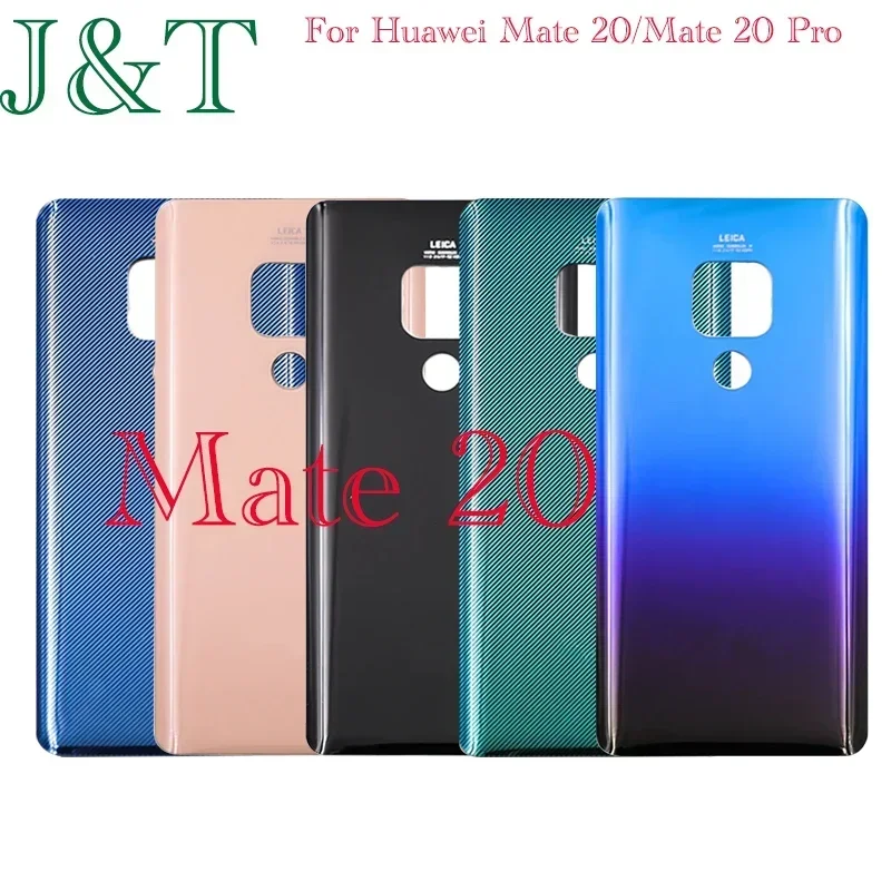 New For Huawei Mate 20 / Mate 20 Pro Battery Back Cover 3D Glass Panel Rear Door Housing Case Adhesive Replace