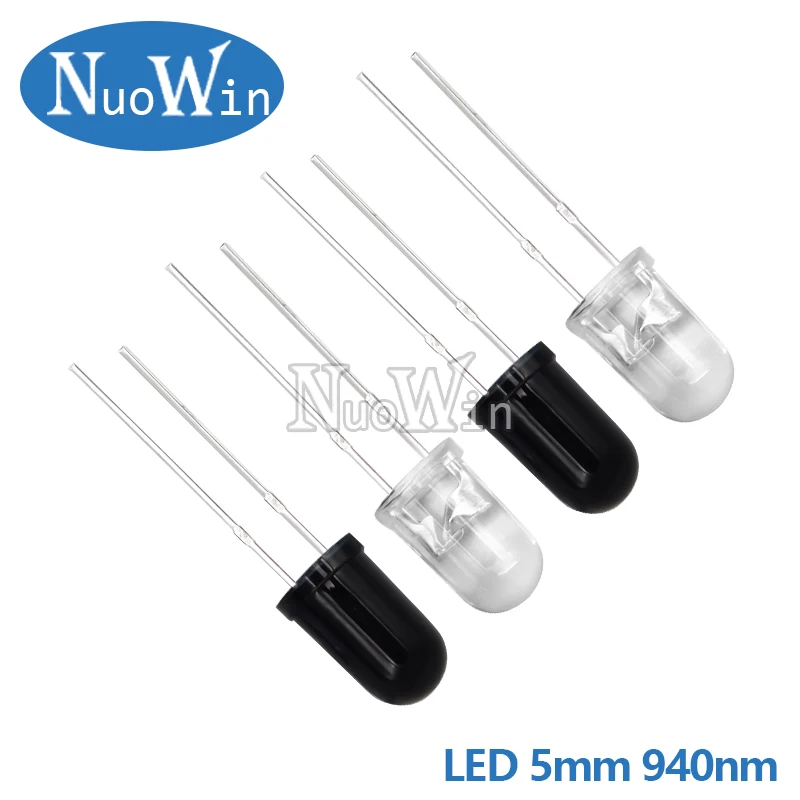 10 pairs 3mm 5mm 940nm LEDs Infrared Emitter and IR Receiver Diode for arduino