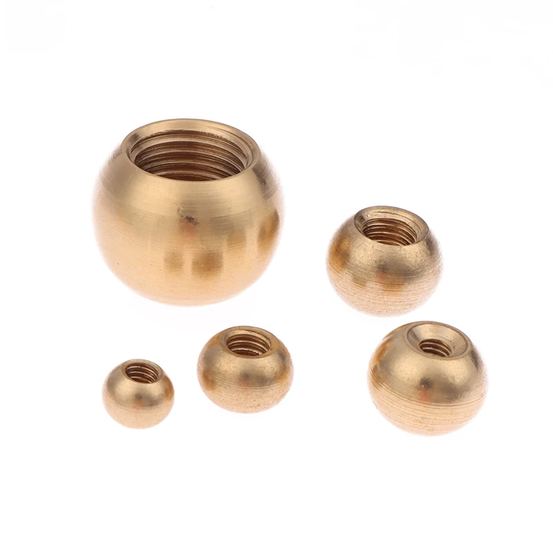 10Pcs/lot M3/M4/M5/M6/M10 Brass Female Ball Head Copper Inner Tooth Ball Nut, Light Cap Nut Cover, Lighting Accessories