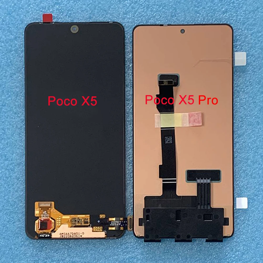 Original Amoled For Xiaomi Poco X5 22111317PG LCD X5Pro Display Screen Frame Touch Panel Digitizer For Poco X5 Pro 22101320G LCD