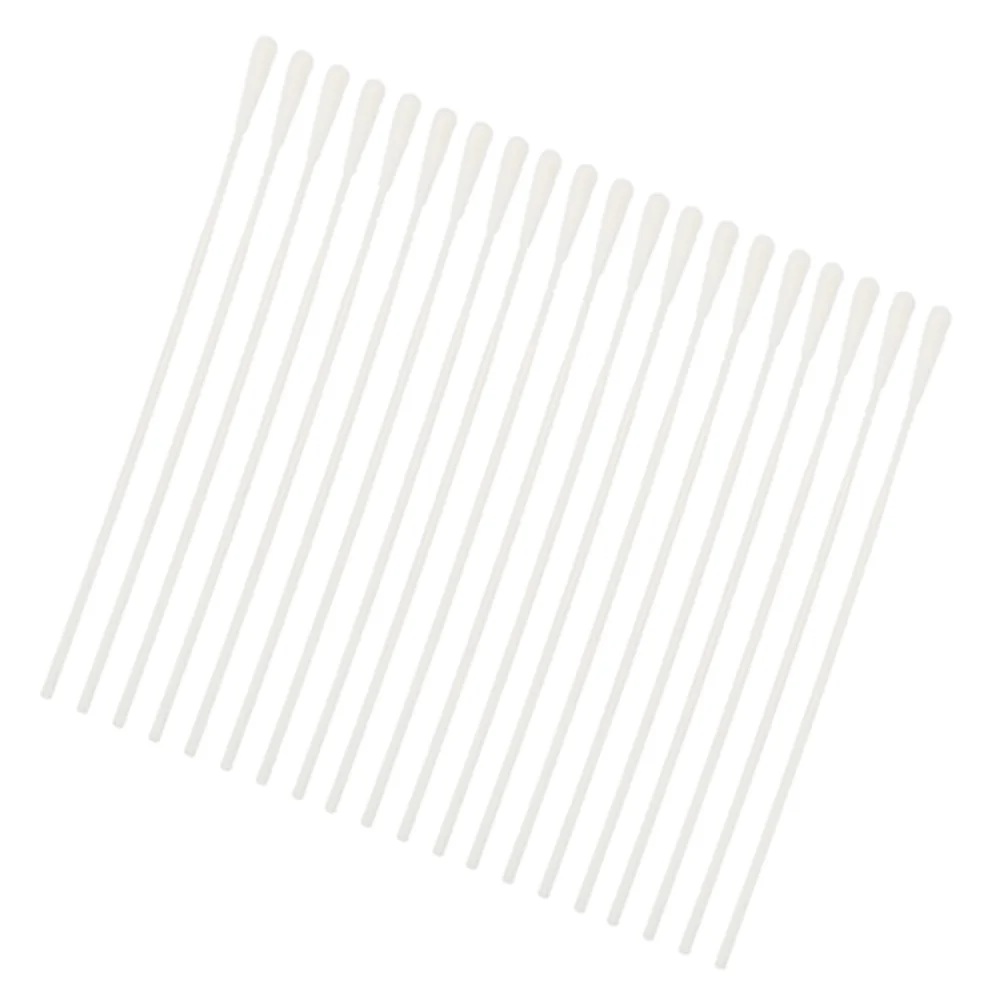 Hisopo Flocado de 60 piezas, herramientas de detección Nasal flocada, bastoncillos nasofaríngeos simples, palos de muestreo, muestras desechables
