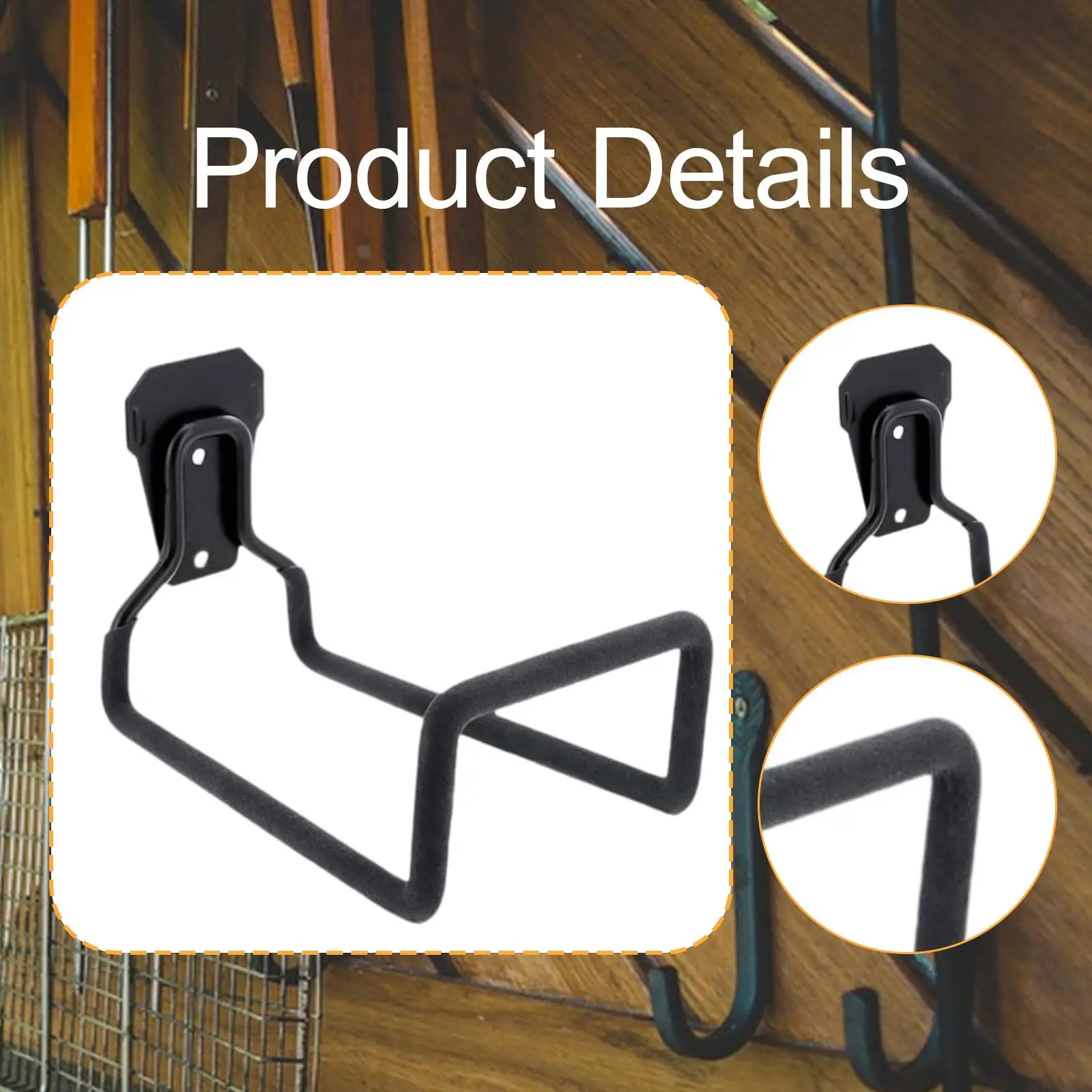 Garden Hose Holder Heavy Duty Wall Mount Carbon Steel Rust Resistant Hose Hanger for Yard Garage Storage