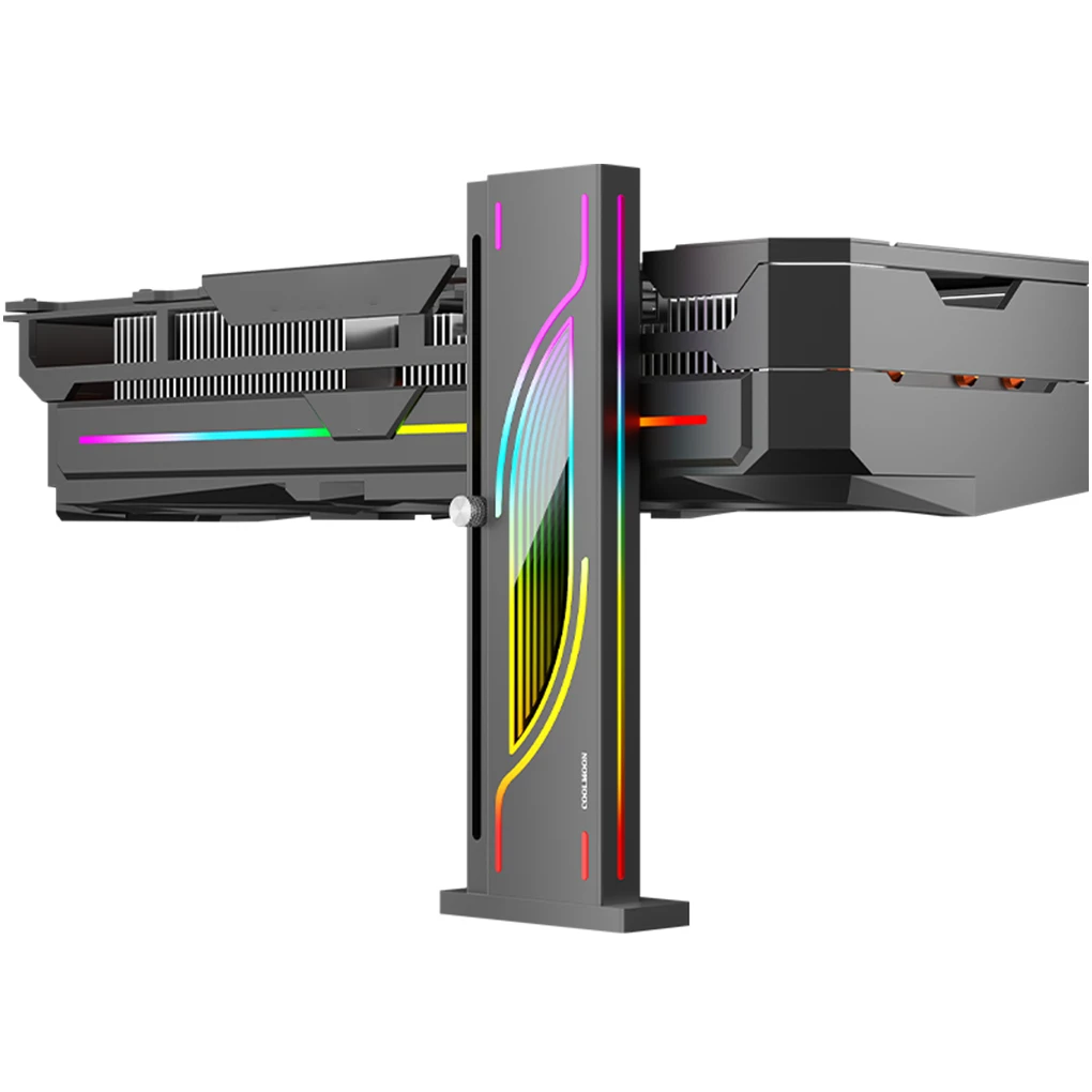 

Подставка для видеокарты GT8, регулируемая высота, горизонтальный кронштейн для видеокарты, 5 В, 3-контактный ARGB, графический процессор, держатель VGA, чехол для настольного ПК, поддержка графического процессора