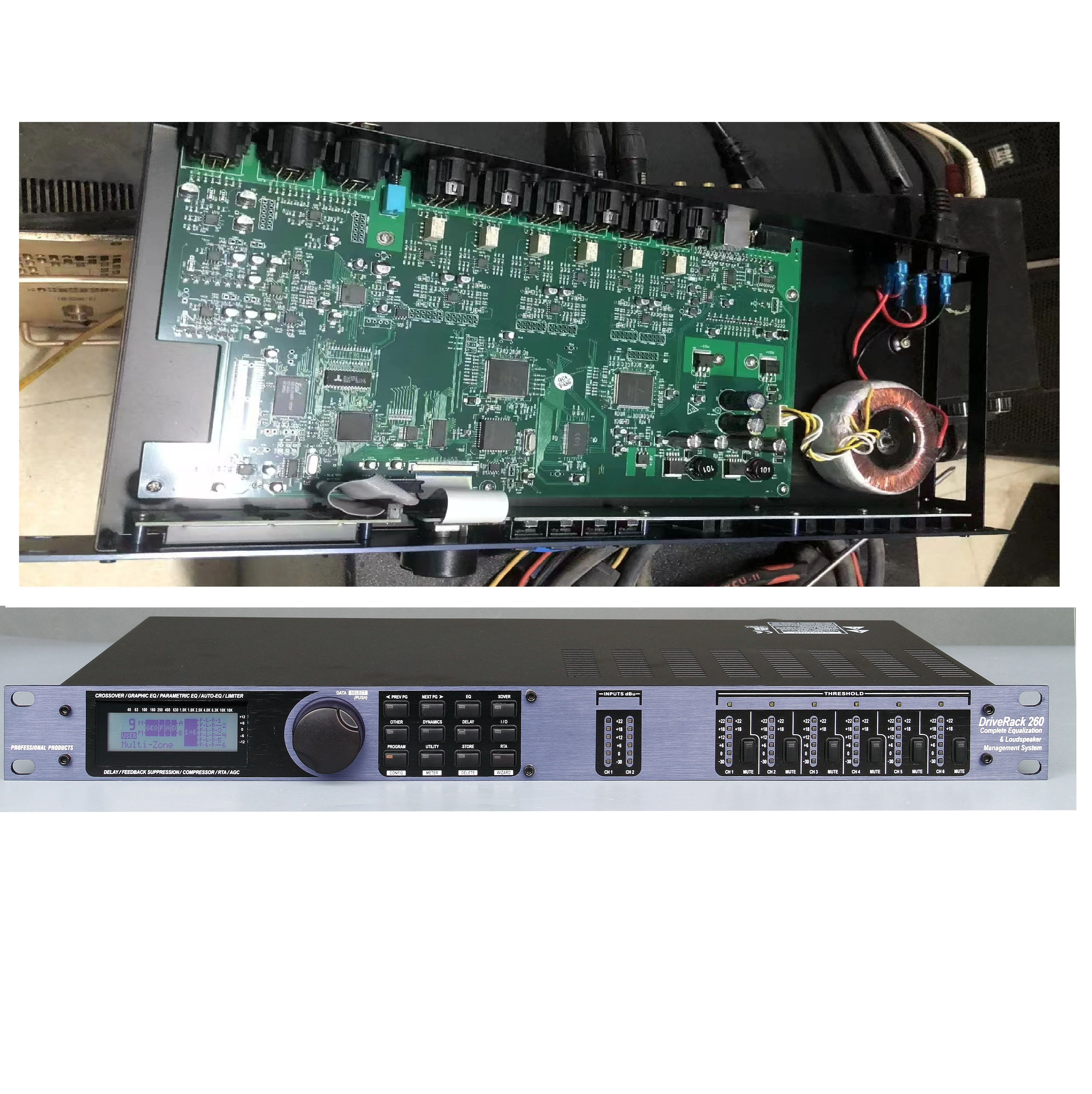 

Dbx260 Профессиональный аудиопроцессор Driverack 260 кроссовер + графический/параметрический/автоэквалайзер/огранитель 24 бит Pro аудио звуковая система