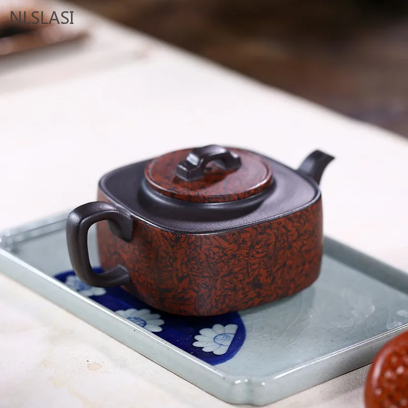 Yixing Upscale Tea Pot Purple Clay Filter Teapots Raw Ore Beauty Kettle Handmade Tea Set Tie Guanyin Teaware Customized 210ml