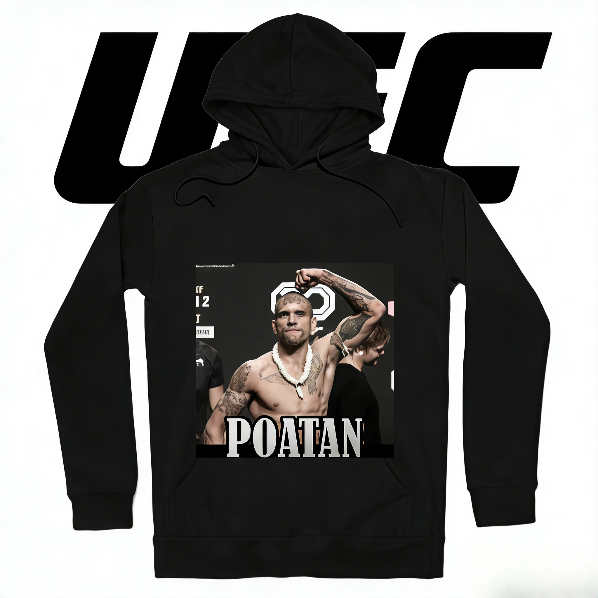 

Тема UFC Alex Pereira 2026, осень/зима, 100% хлопок, удобная повседневная толстовка с принтом, подходит для мужчин и женщин