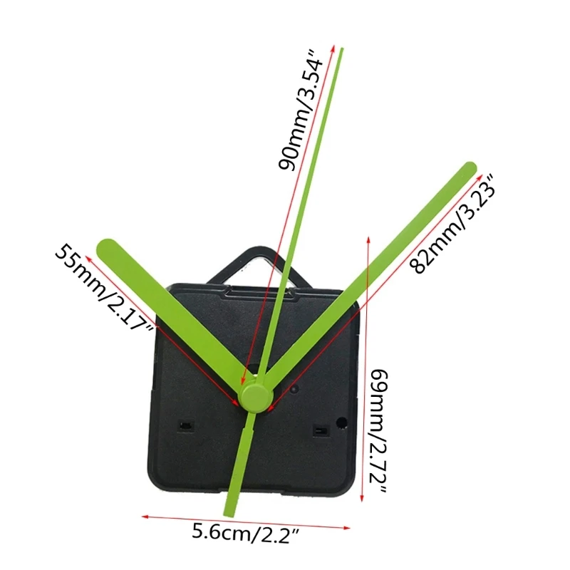 Non-Ticking Wall Clock Movement Mechanism DIY Repairs Part Long-Shaft Quartz Clock Movement Replacement Part A0KF