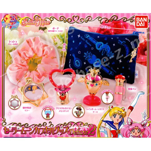 BANDAI Sailor Moon Action Figures Model Deluxe 2 Gashapon Transformer Accessories Official Genuine Collectible Toys