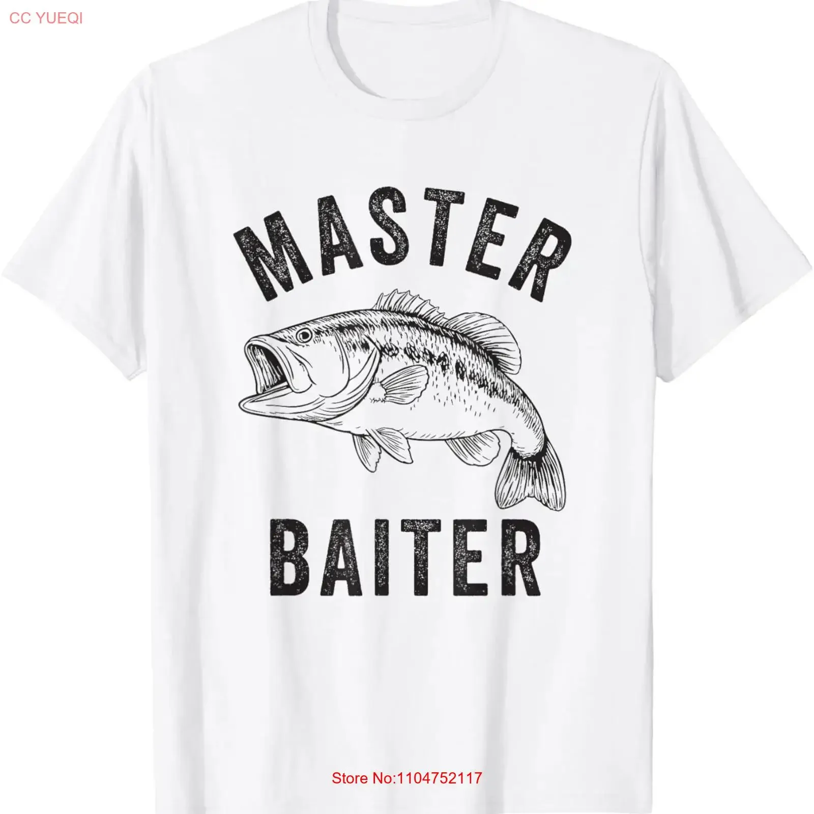 Master Baiter Funny Fishing Father's Day Birthday Dad T Shirt  vintage Washed Versatile Stylish Casual streetwear fashion
