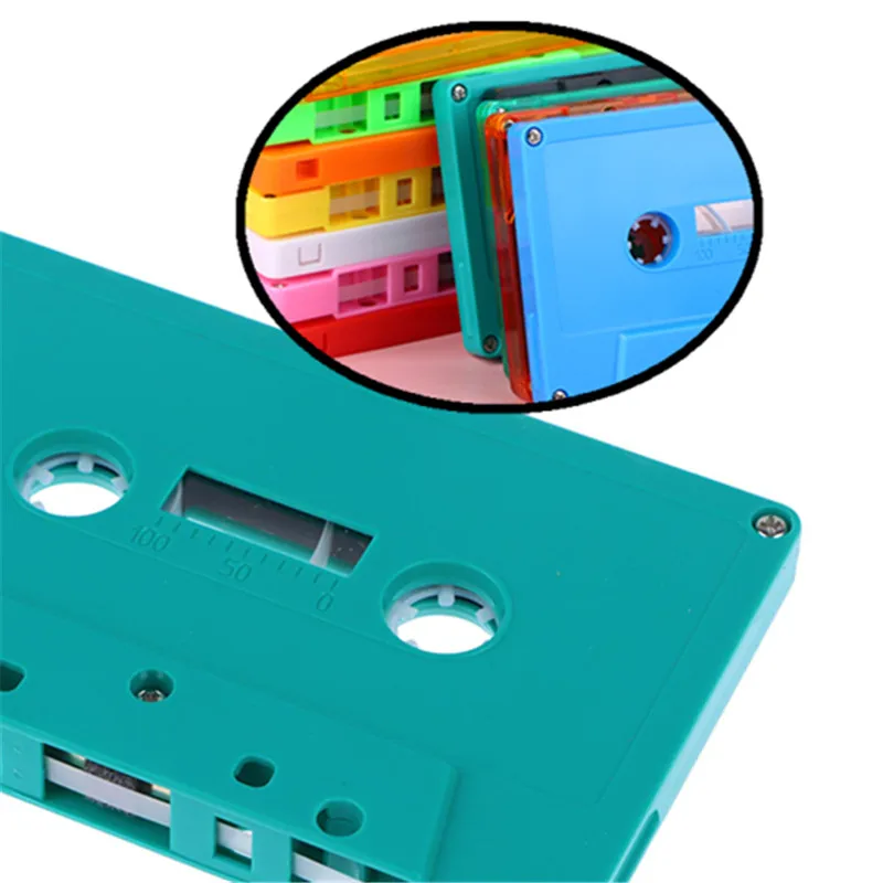 1 Unit Blank Tape Shell, Colorful Case for Magnetic Audio Recording, Empty Reel Cassette(No Core)