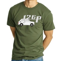 Camiseta blanca Fiat 126p, camiseta esencial, ropa Kawaii de Anime, ropa de figuras de Anime para hombres, camisetas