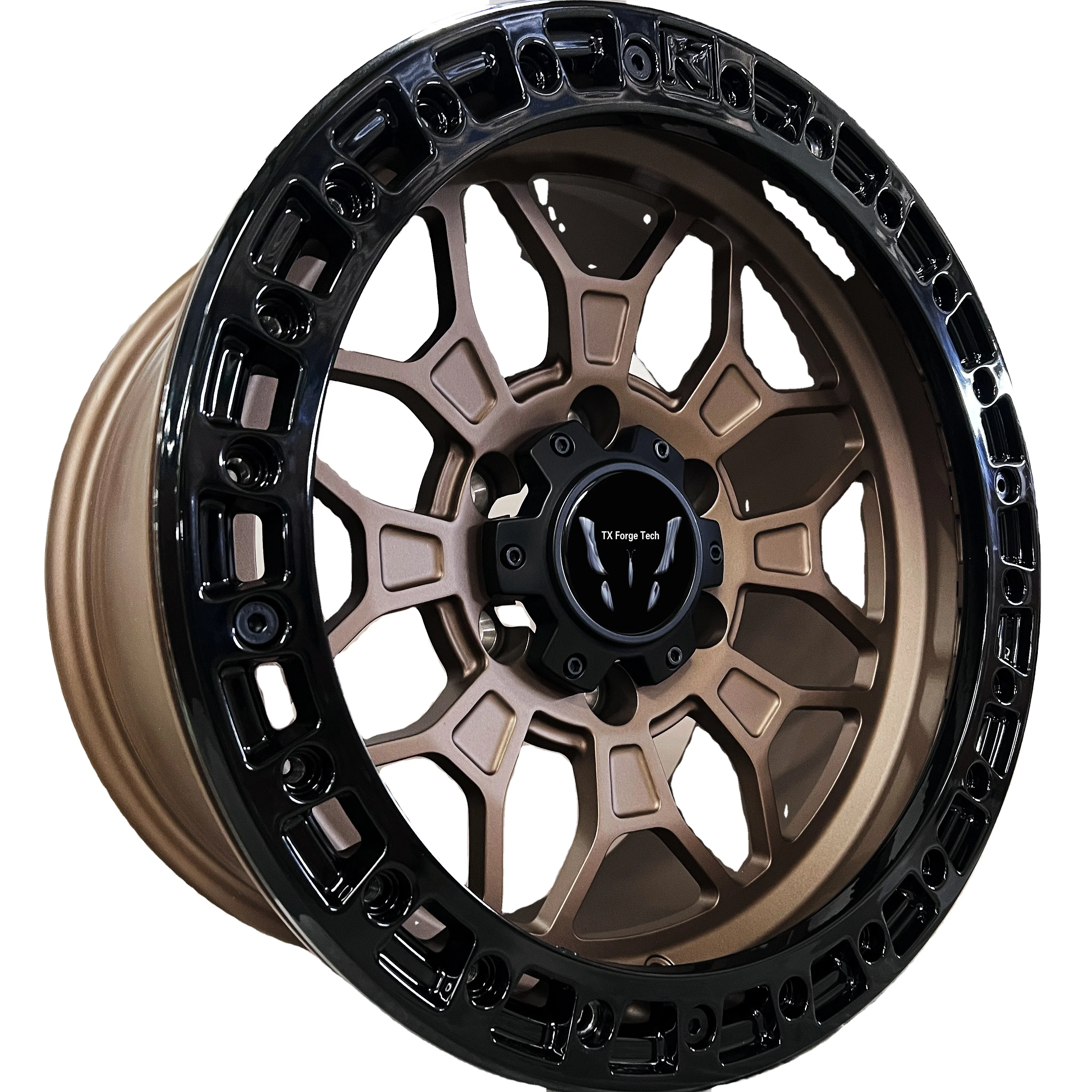 

Customized D0235 Competitive Price Forged Wheels 5x120 Aluminum Alloy New Bronze Off-Road Car Wheel with 30mm ET and 100mm PCD
