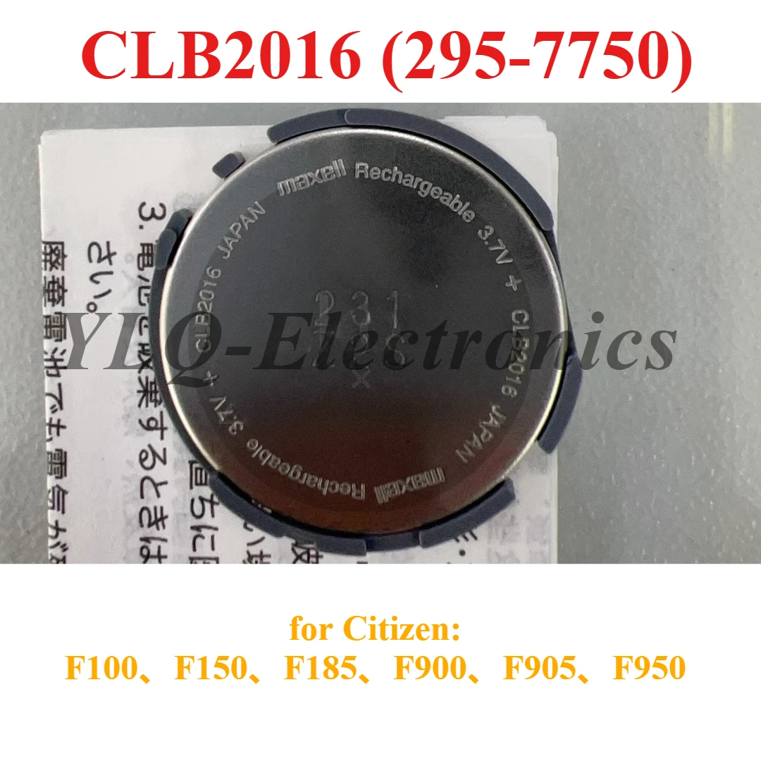 CLB2016 for Citizen F100 F150 F185 F900 F905 F950 295-7750 3.7V Original Solar Charging Battery CLB-2016 Capacitor