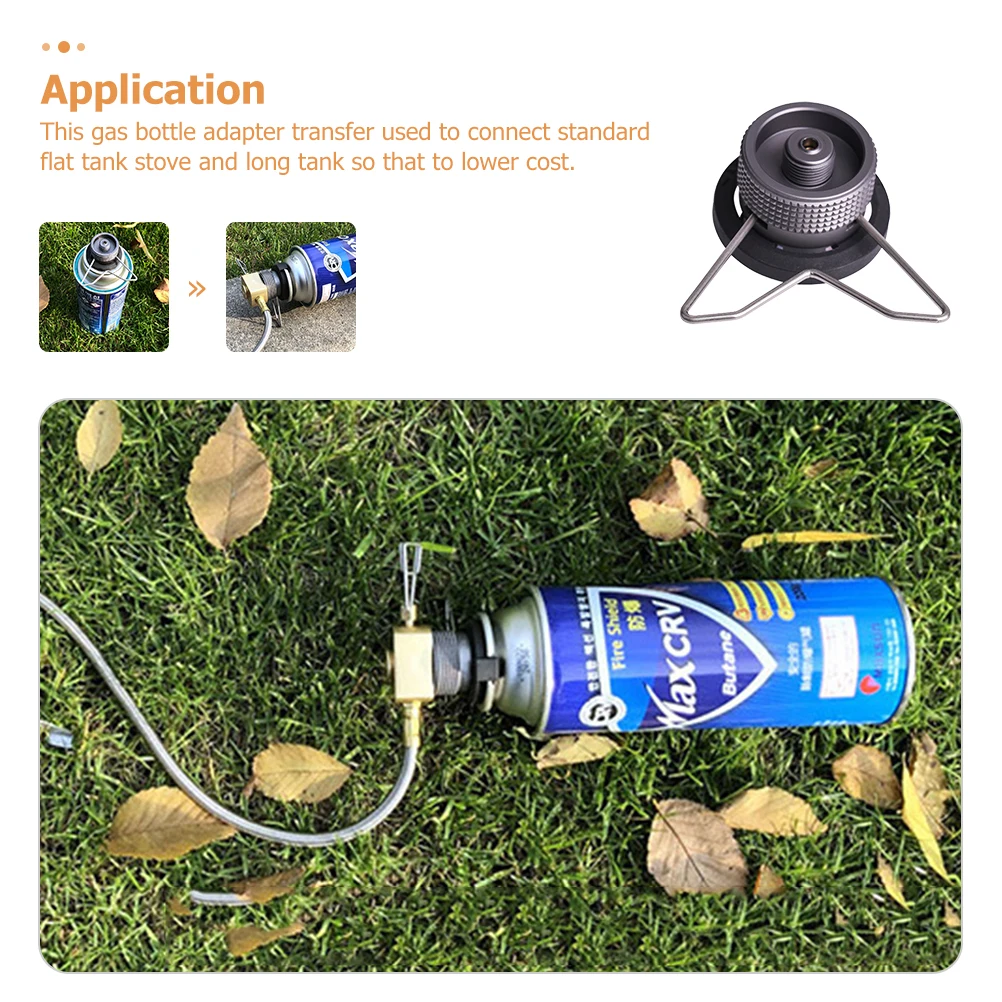 

Camping Stove Gas Tank Adapter Conversion Head for Outdoor BBQ Picnic Lightweight Durable Practical Long Use Easy Install