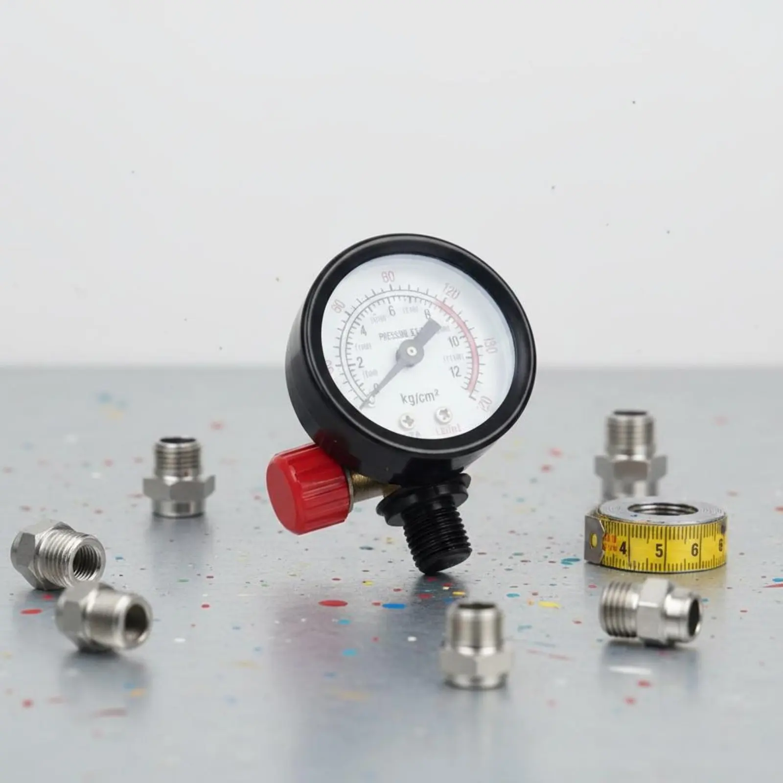 Afbeelding 6: Paint Pressure Controller Portable Gas Pressure Controller with Gauge Air-Powered Tool Accessory Fine Atomization