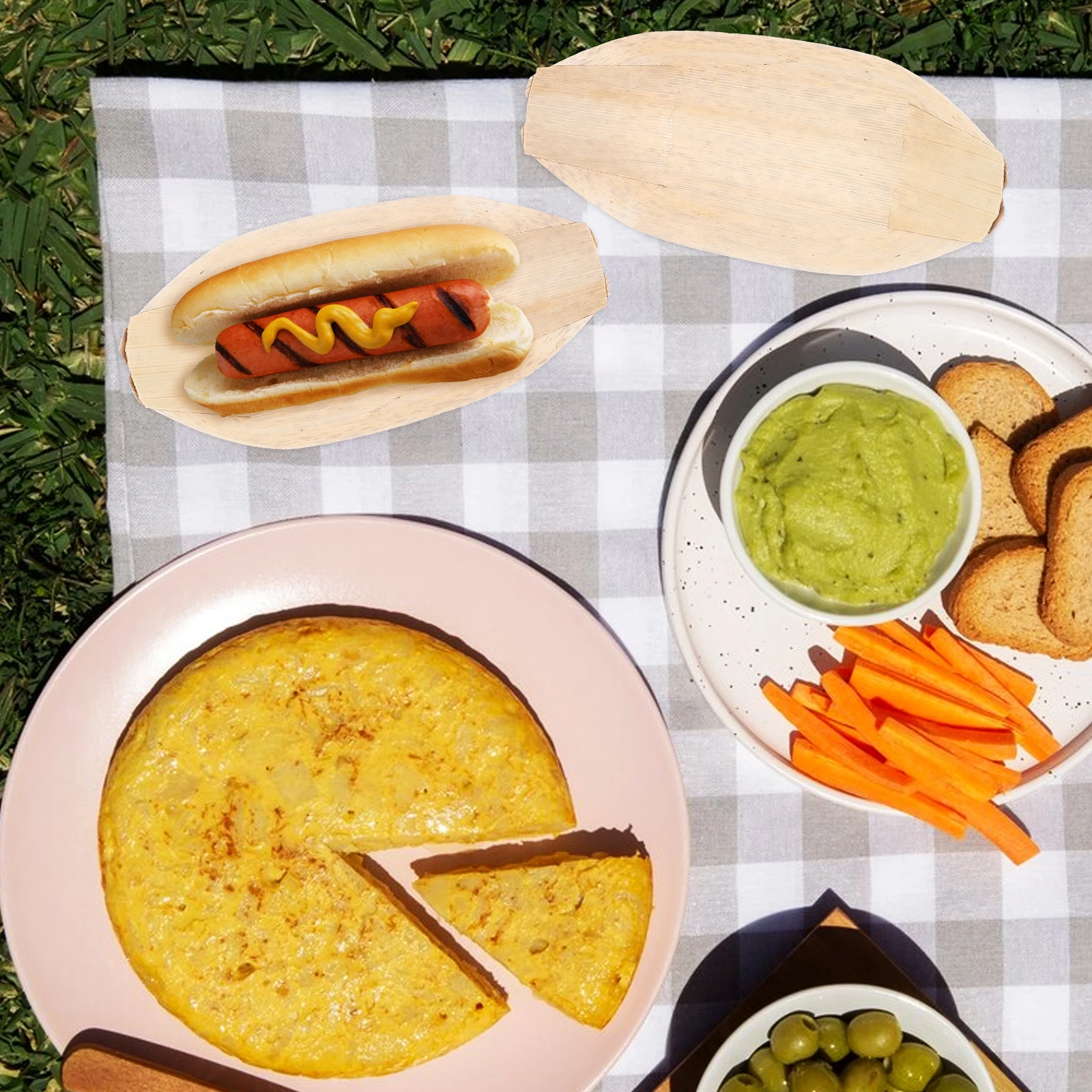 

40 Pcs Sushi Plates Food Boats Disposable Sashimi Plate Tray Sashimi Serving Bowl Party Platter Kitchen Utensils