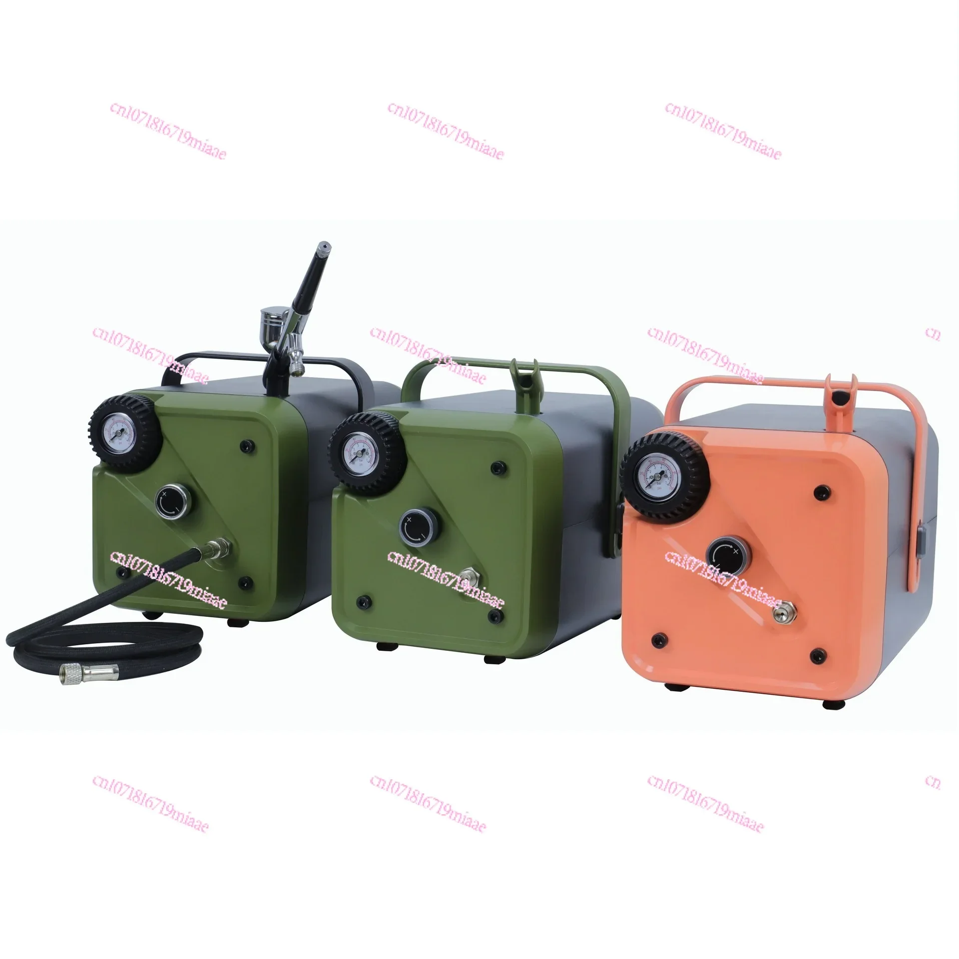 Cross-Border Supply Haosheng Upgraded Oil-Free Mute Art Spray Painting Air Pump Model Coloring Airbrush Set