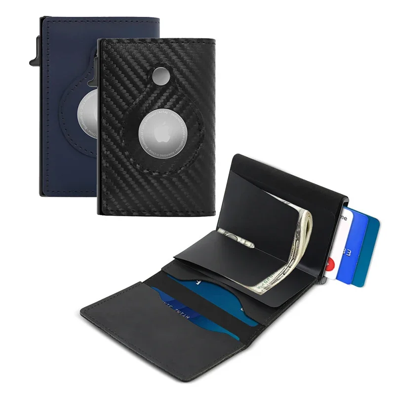 Новый дизайн держателя карты Rfid для мужчин и женщин Airtag кошелек для денег кожаный кошелек тонкие тонкие кошельки для Apple AirTags трекер Air Tag