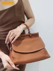 New Fashion Office Ladies Work Satchels borsa a tracolla elegante donna Softshell pelle bovina cinturino in vera pelle borse a tracolla Totes