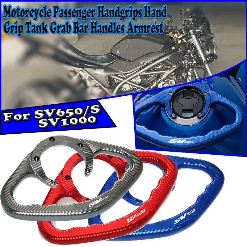For SV 650 SV650X SV650/S SV1000/S CNC Motorcycle Passenger Handgrips Hand Grip Tank Grab Bar Handles Armrest