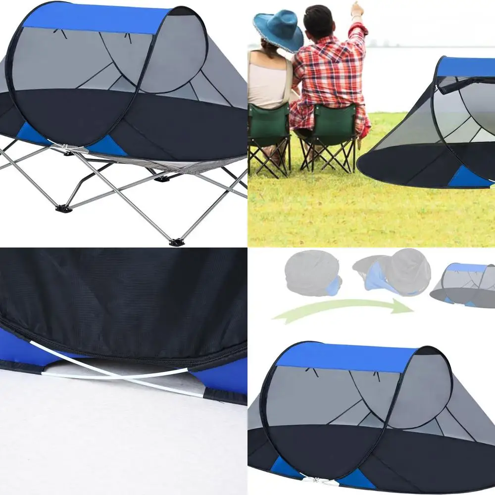 

Portable 1-Person Camping Mosquito Tent with Foldable Bug Screen for Outdoor Adventures