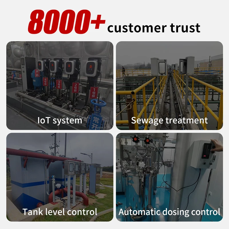 Picture 5: Anti Corrosive Stainless Steel Rs485 Lcd Display radar Level Sensor Meter Transmitter for Grain Solid Paint with Level Indicator