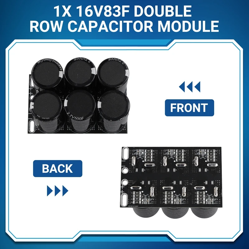 Modulo condensatore a doppia fila 16 v83f per SAMWHA Automotive modulo condensatore Super Farad Boost alimentatore regolatore di potenza