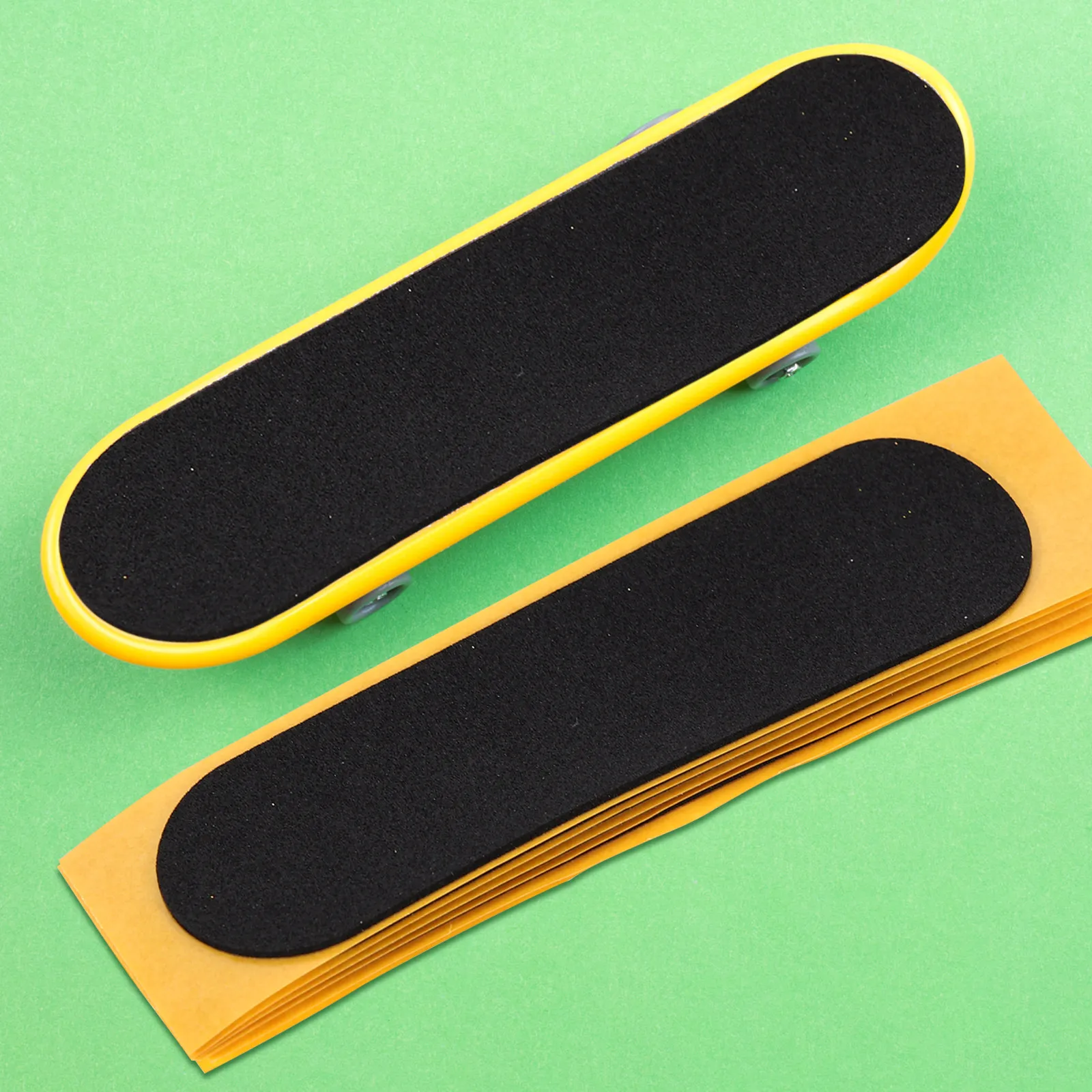 6Pcs Black Finger Skateboard Grip Tape Made of Soft Foam Non- Adhesive Control Durability and Daily Play