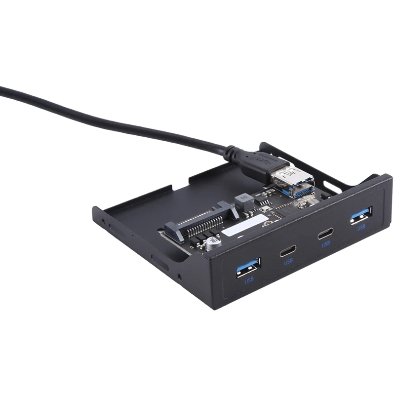 Desktop Floppy Drive Bay Panel USB3.0 Front Panel Floppy Drive Bay HDD Tray 19/20PIN To USB3.0 Easy To Use