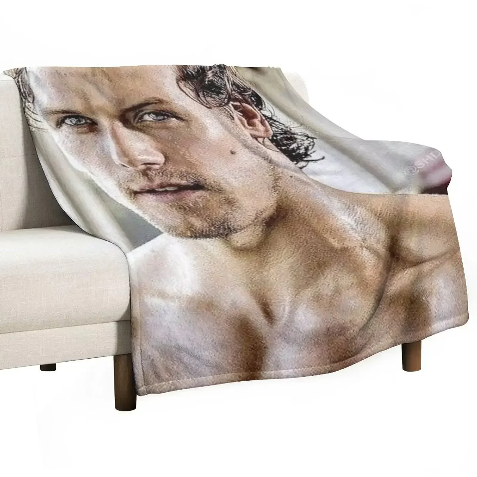 sam heughan Throw Blanket blankets ands wednesday for sofa Luxury St Soft Flannel Blankets