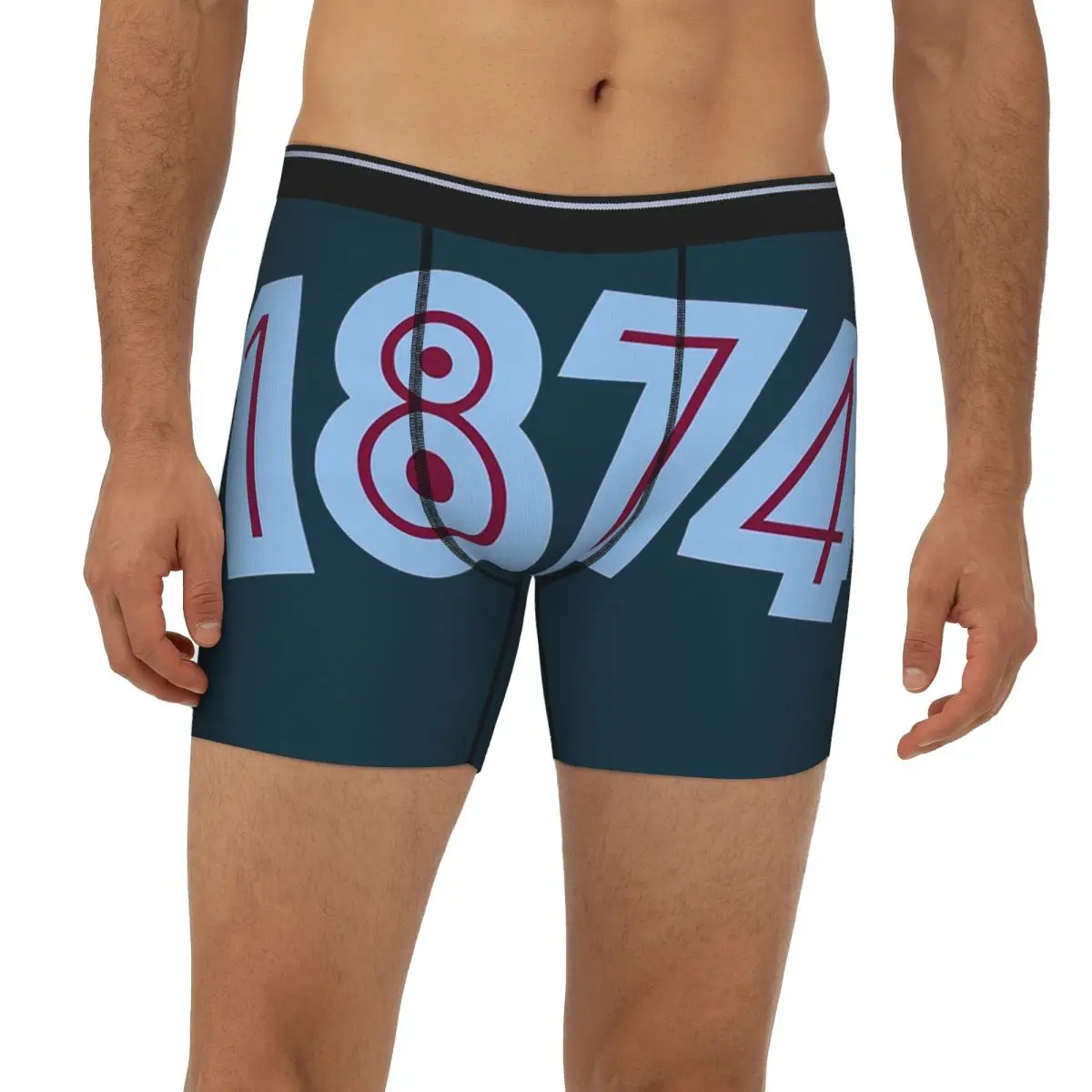 

Aston Villa 1874 Long Boxer Underpants Short Men Panties Comfortable Underwear for Homme Man Boyfriend Gift