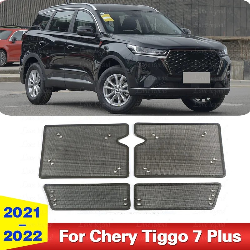 For Chery TIGGO 7 Plus 2021-2022 Car Insect Screening Mesh Front Grille Insert Net Water Tank Engine Protection Accessories