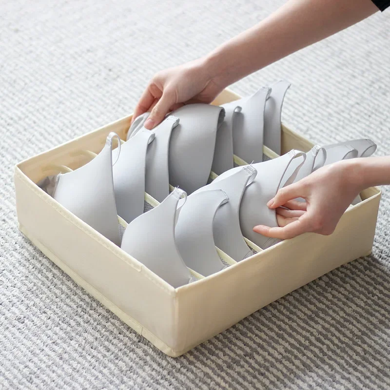 

Mesh Multi-compartment Storage Box, Foldable Compartment, Underwear Socks, Washable Compartment, Wardrobe Finishing Box