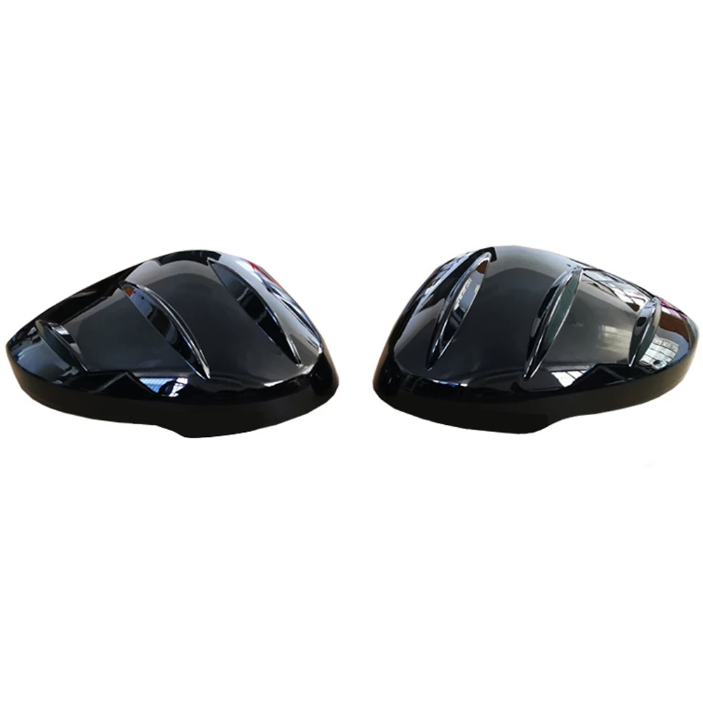 1 Pair Front Left Right Glossy Black Side Door Rearview Mirror Cover Trim Cap ABS Fit for Honda Civic 11th 2021 2022 2023