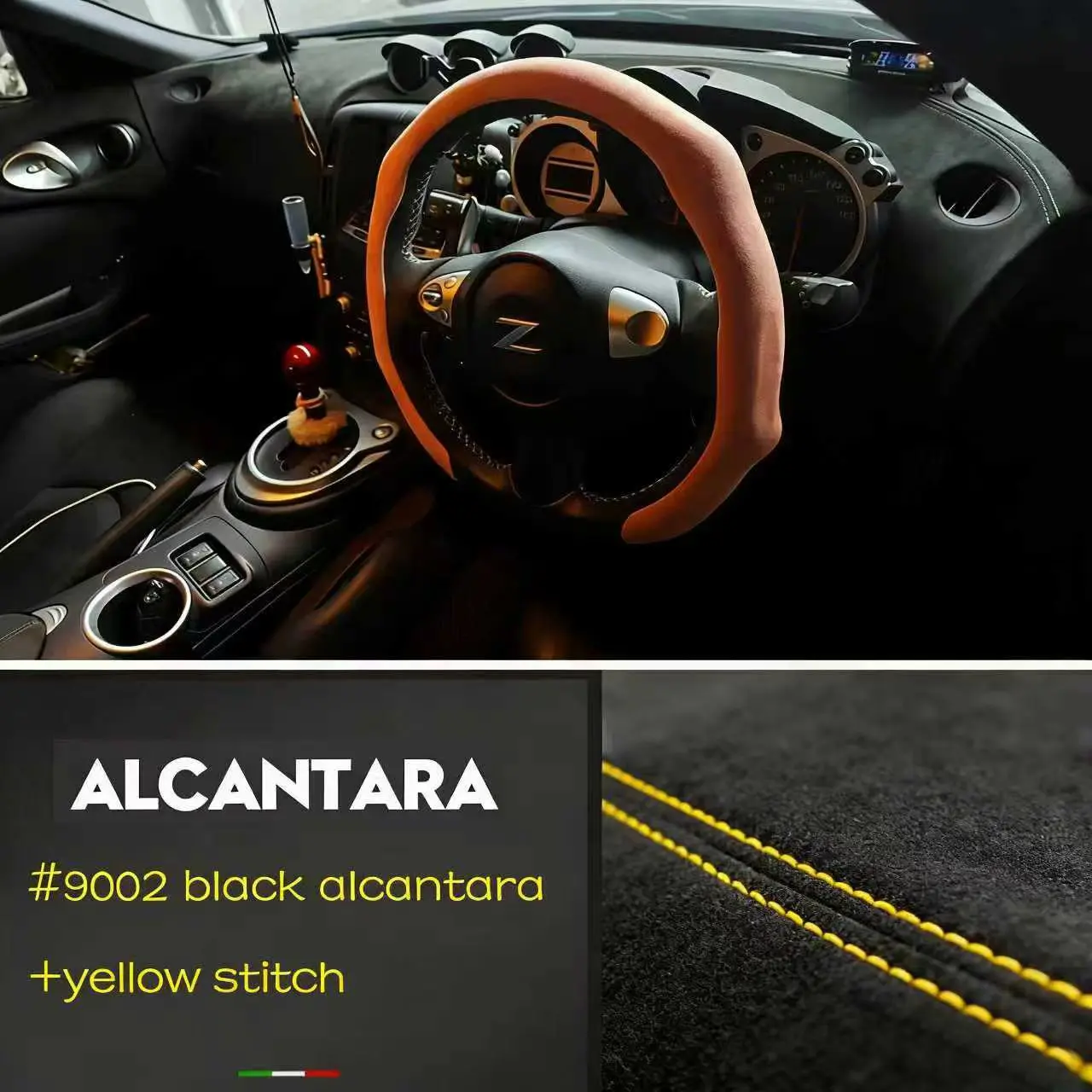 

For Nissan 370Z Alcantara Custom Car Dashboard Cover Wrap Mat Shade Cushion Pad Carpets Interior Auto Accessories